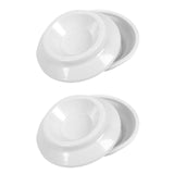 Maxbell 4x Piano Caster Cups High Quality Protection Solid Upright Premium ABS White