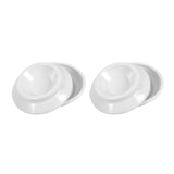 Maxbell 4x Piano Caster Cups High Quality Protection Solid Upright Premium ABS White