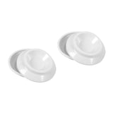 Maxbell 4x Piano Caster Cups High Quality Protection Solid Upright Premium ABS White