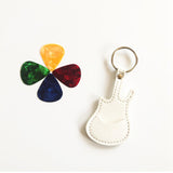 Maxbell PU Leather Guitar Pick Holder Keychain Guitar Accessories Guitar Picks Case