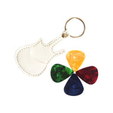 Maxbell PU Leather Guitar Pick Holder Keychain Guitar Accessories Guitar Picks Case