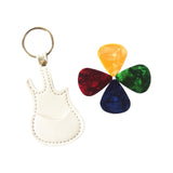 Maxbell PU Leather Guitar Pick Holder Keychain Guitar Accessories Guitar Picks Case