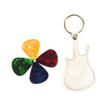 Maxbell PU Leather Guitar Pick Holder Keychain Guitar Accessories Guitar Picks Case