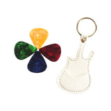 Maxbell PU Leather Guitar Pick Holder Keychain Guitar Accessories Guitar Picks Case