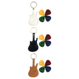 Maxbell PU Leather Guitar Pick Holder Keychain Guitar Accessories Guitar Picks Case