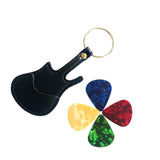Maxbell PU Leather Guitar Pick Holder Keychain Guitar Accessories Guitar Picks Case