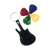Maxbell PU Leather Guitar Pick Holder Keychain Guitar Accessories Guitar Picks Case
