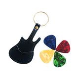 Maxbell PU Leather Guitar Pick Holder Keychain Guitar Accessories Guitar Picks Case