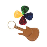 Maxbell PU Leather Guitar Pick Holder Keychain Guitar Accessories Guitar Picks Case