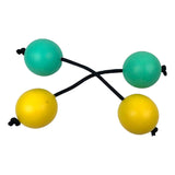 Maxbell Rhythmic Sand Balls Musical Instrument Percussion for Toddlers Yellow Green