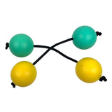 Maxbell Rhythmic Sand Balls Musical Instrument Percussion for Toddlers Yellow Green