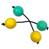 Maxbell Rhythmic Sand Balls Musical Instrument Percussion for Toddlers Yellow Green
