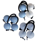 Maxbell 4Pcs Authentic African Shaker Portable Convenient for Percussion Ensembles Blue and White