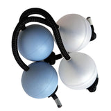 Maxbell 4Pcs Authentic African Shaker Portable Convenient for Percussion Ensembles Blue and White