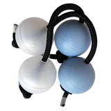 Maxbell 4Pcs Authentic African Shaker Portable Convenient for Percussion Ensembles Blue and White