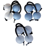 Maxbell 4Pcs Authentic African Shaker Portable Convenient for Percussion Ensembles Blue and White