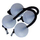 Maxbell 4Pcs Authentic African Shaker Portable Convenient for Percussion Ensembles White