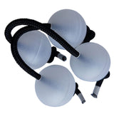 Maxbell 4Pcs Authentic African Shaker Portable Convenient for Percussion Ensembles White