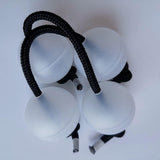 Maxbell 4Pcs Authentic African Shaker Portable Convenient for Percussion Ensembles White