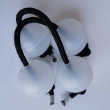 Maxbell 4Pcs Authentic African Shaker Portable Convenient for Percussion Ensembles White