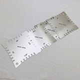 Maxbell 4x Guitar Notched Range Gauges Fretboard Measuring Kit Luthier Tools Set