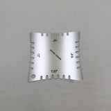 Maxbell 4x Guitar Notched Range Gauges Fretboard Measuring Kit Luthier Tools Set