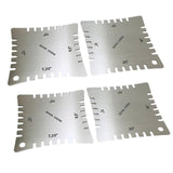 Maxbell 4x Guitar Notched Range Gauges Fretboard Measuring Kit Luthier Tools Set