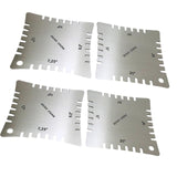 Maxbell 4x Guitar Notched Range Gauges Fretboard Measuring Kit Luthier Tools Set