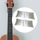 Maxbell 4x Guitar Notched Range Gauges Fretboard Measuring Kit Luthier Tools Set