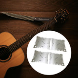 Maxbell 4x Guitar Notched Range Gauges Fretboard Measuring Kit Luthier Tools Set