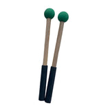 Maxbell 2x Silicone Drumsticks Hand Percussion Mallets for Glockenspiel Xylophone Green