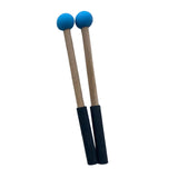 Maxbell 2x Silicone Drumsticks Hand Percussion Mallets for Glockenspiel Xylophone Blue