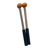 Maxbell 2x Silicone Drumsticks Hand Percussion Mallets for Glockenspiel Xylophone Orange