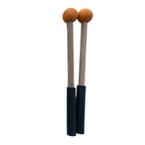 Maxbell 2x Silicone Drumsticks Hand Percussion Mallets for Glockenspiel Xylophone Orange