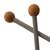 Maxbell 2x Silicone Drumsticks Hand Percussion Mallets for Glockenspiel Xylophone Orange