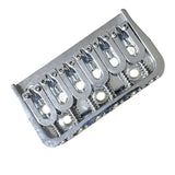 Maxbell Guitar Fixed Bridge Guitar Tailpiece Replacement for 6 String Guitar Accs Silver