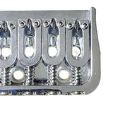 Maxbell Guitar Fixed Bridge Guitar Tailpiece Replacement for 6 String Guitar Accs Silver