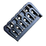 Maxbell Guitar Fixed Bridge Guitar Tailpiece Replacement for 6 String Guitar Accs Black
