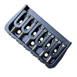 Maxbell Guitar Fixed Bridge Guitar Tailpiece Replacement for 6 String Guitar Accs Black