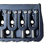 Maxbell Guitar Fixed Bridge Guitar Tailpiece Replacement for 6 String Guitar Accs Black