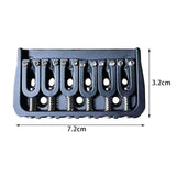 Maxbell Guitar Fixed Bridge Guitar Tailpiece Replacement for 6 String Guitar Accs Black