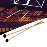 Maxbell 2Pcs Rubber Mallet Percussion Xylophone Bell Mallets for Drummers