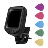 Maxbell Digital Guitar Tuner 360 Degree Rotated Multifunction Portable for Beginner