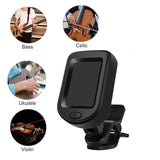 Maxbell Digital Guitar Tuner 360 Degree Rotated Multifunction Portable for Beginner