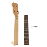 Maxbell Ukulele Neck and Fretboard DIY Ukulele Fingerboard for Ukulele Accessory 23inch