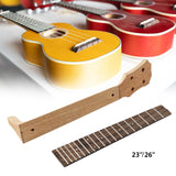 Maxbell Ukulele Neck and Fretboard DIY Ukulele Fingerboard for Ukulele Accessory 23inch