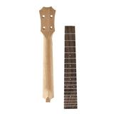Maxbell Ukulele Neck and Fretboard DIY Ukulele Fingerboard for Ukulele Accessory 23inch