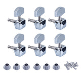 Maxbell 6 Pieces Guitar String Tuning Key Pegs Tuners Set 3Right3Left for Guitar