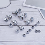 Maxbell 6 Pieces Guitar String Tuning Key Pegs Tuners Set 3Right3Left for Guitar