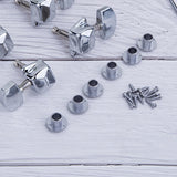 Maxbell 6 Pieces Guitar String Tuning Key Pegs Tuners Set 3Right3Left for Guitar